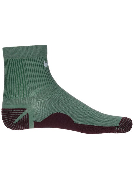 Nike Trail Running Ankle Socks Clay Green/Burgundy Running Warehouse