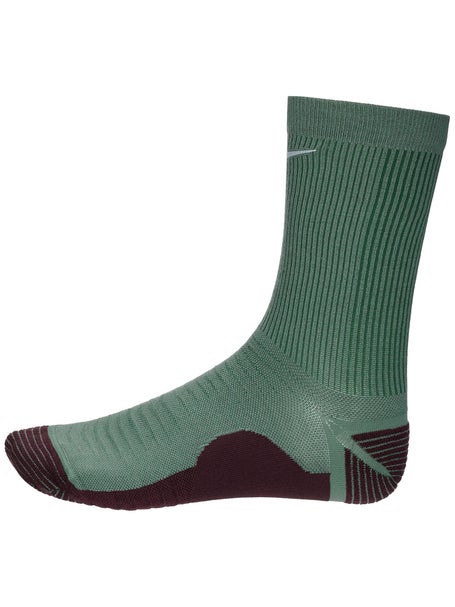 Nike Trail Running Crew Socks Clay Green/Burgundy