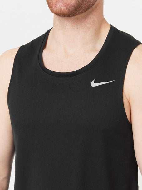 Nike Dry Miler Running Tank Top White/Reflective Men's XL