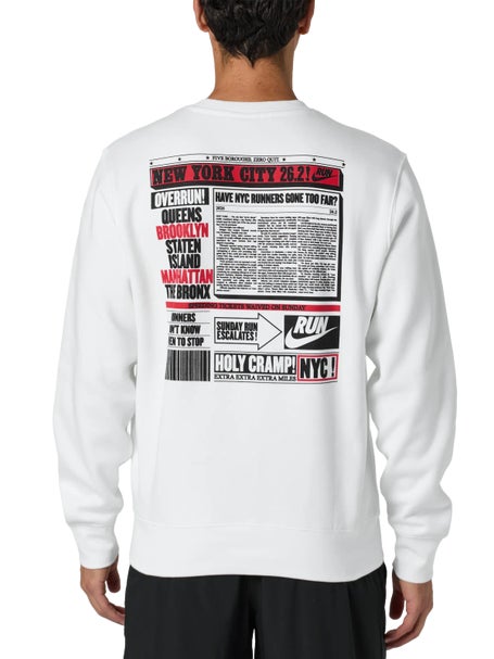 Nike Mens NYC! 26.2 Crew Fleece