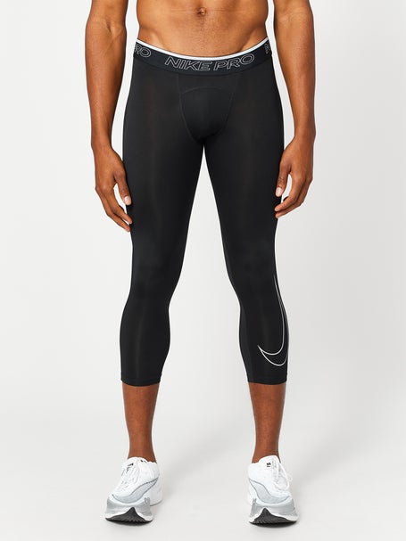Nike Men's Pro Dri-Fit 3/4-Length Fitness Tights, Small, Black