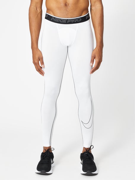 Noord Parana rivier Arabisch Nike Men's Core Dri-FIT Pro Tight White | Running Warehouse