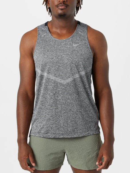 Nike Dri Fit Rise 365 Sleeveless T-Shirt Blue