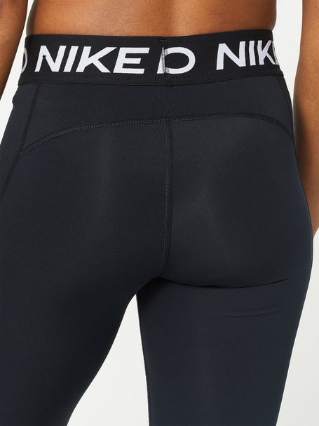 Nike Womens 365 Mid Rise Tight Crop Leggings Black | Gray XS