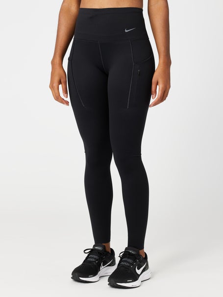 Nike Women\'s Tight Rise Black GO | Dri-FIT Core Warehouse Running High