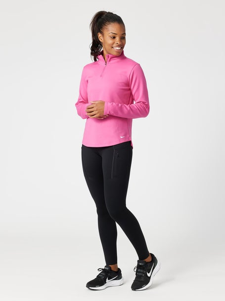 Nike Women\'s Core Dri-FIT Warehouse Black GO Rise Running Tight | High