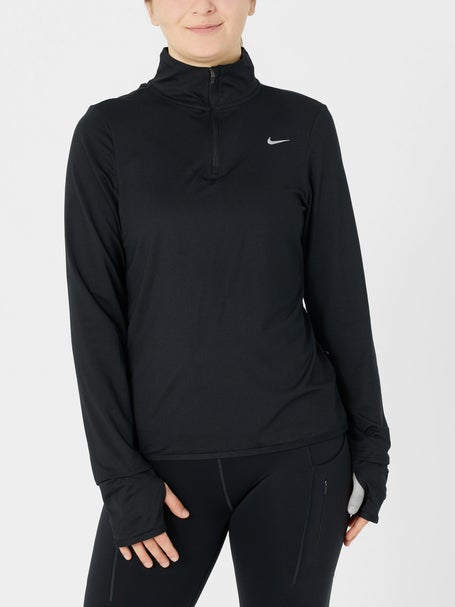 Grey Nike Plus Size Element UV 1/4 Zip Top