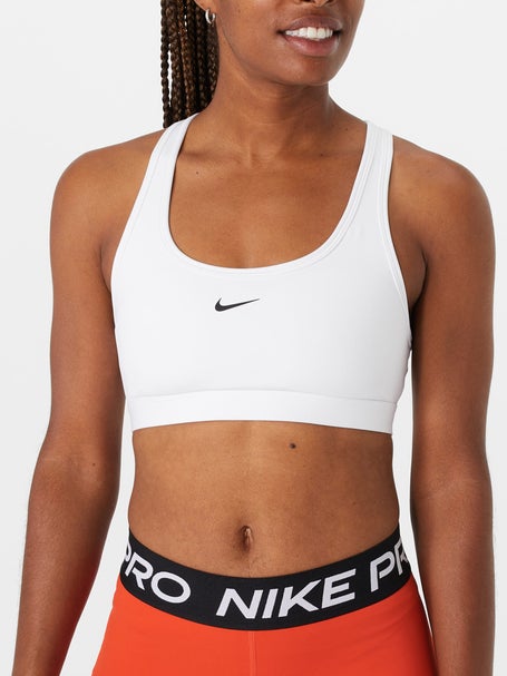 Nike Swoosh Women's Light Support Sports Bra without pads - black/white  DX6817-010