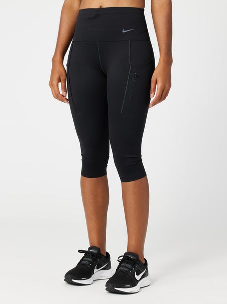 Nike Women's Dri-FIT Rise Capri Tight Black | Running Warehouse