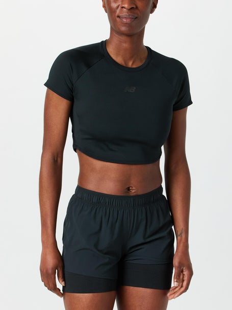 New Balance Womens Fast Days Fitted Crop T-Shirt