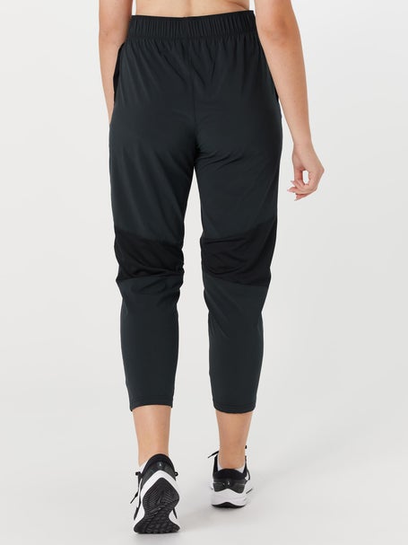 Nike Dri Fit Womens Leggings Elastic Waist Low Rise Logo Black