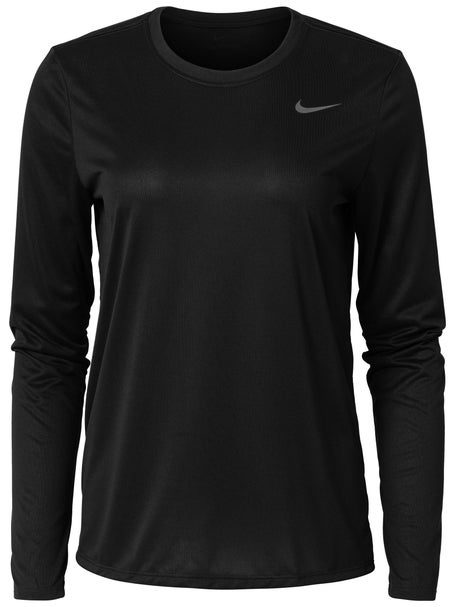 Nike Women's Team Legend Long Sleeve Crew Running Warehouse