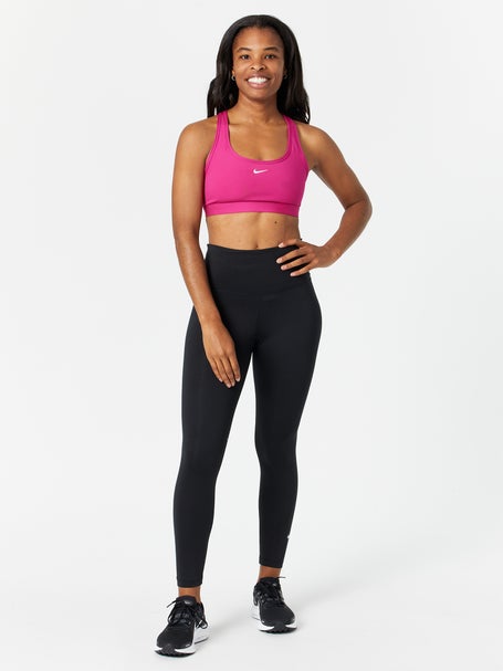 Nike Womens Black Yoga Dri-FIT Medium Support Lined Sports Bra