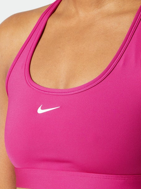 Nike Swoosh Light-support Non-padded Sports Bra Polyester in White