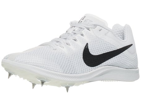 black and white nike track shoes