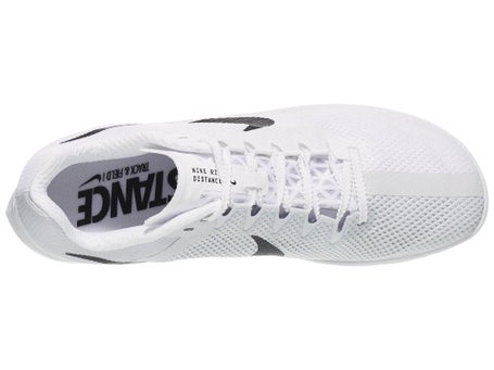 Nike Zoom Rival Distance Spikes Unisex White/Black/Silv  display picture 1