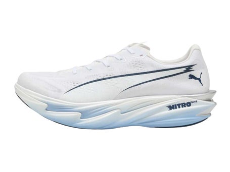 PUMA Deviate Nitro Elite 4\Mens Shoes\White/Blue/Blue
