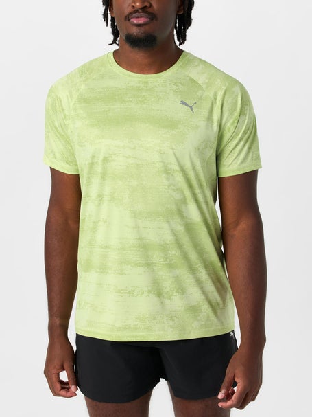 PUMA Mens Run Velocity AOP Short Sleeve Tee