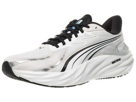 PUMA Velocity Nitro Men's Shoes White/Black Running Warehouse - Main Image