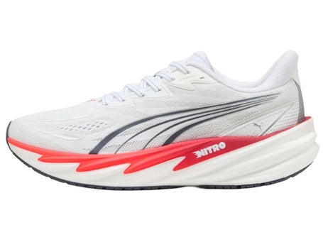 PUMA Velocity Nitro 5\Mens Shoes\White/Ultra Red