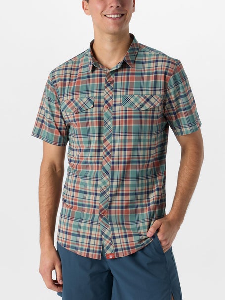 rabbit Mens High Country Short Sleeve Sunset Plaid