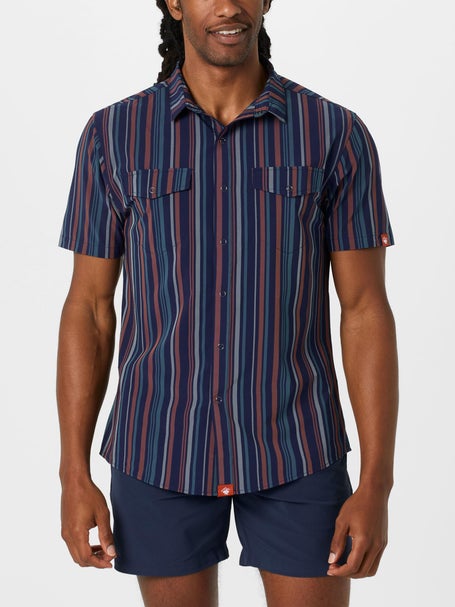 rabbit Mens High Country Short Sleeve Sail Stripe