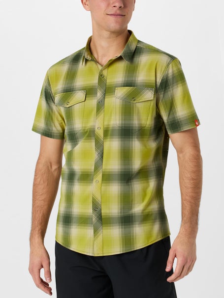 rabbit Mens High Country Short Sleeve Chive Plaid