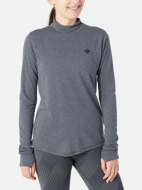 rabbit Womens Outrun Mock Neck Long Sleeve