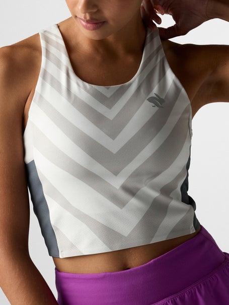 rabbit Womens Gray Zebra Pacer Pocket Crop
