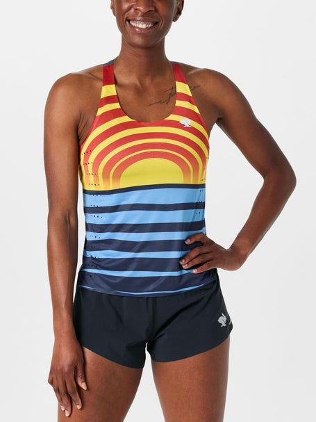 rabbit Womens Go Time Singlet Sunrise