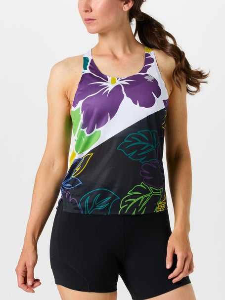 rabbit Womens Go Time Singlet Tropical Neon