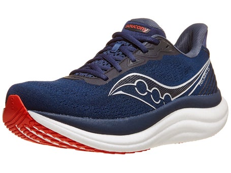 Saucony Triumph 23 Men's Shoes Navy/Red Running Warehouse