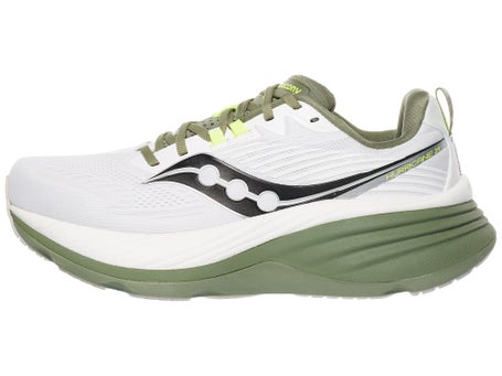 Saucony Hurricane 24\Mens Shoes\White/Olivine