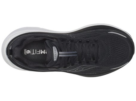 Saucony Hurricane 25 Men's Shoes Black/White Running Warehouse