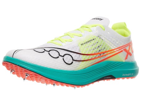 Saucony Endorphin XC Spikes Unisex White Mutant Running Warehouse