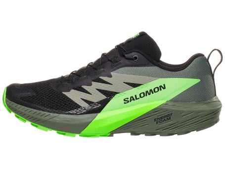 SALOMON SENSE RIDE 5 ZAPATILLA TRAIL HOMBRE 473111 BLACK / LAUREL WREATH /  GREEN GECKO SAL176