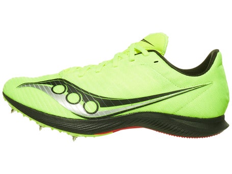 Saucony Velocity MP Spikes Men's Citron/Black | Running Warehouse