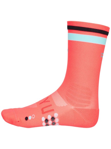 SHYU Racing Crew Socks Coral/Sky/Black