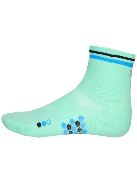 SHYU Racing Quarter Crew Socks Aqua/Blue/Black