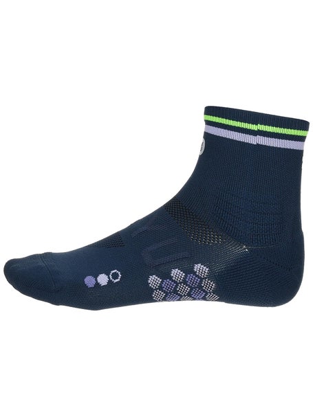 SHYU Racing Quarter Crew Socks Midnight/Mauve/Neon