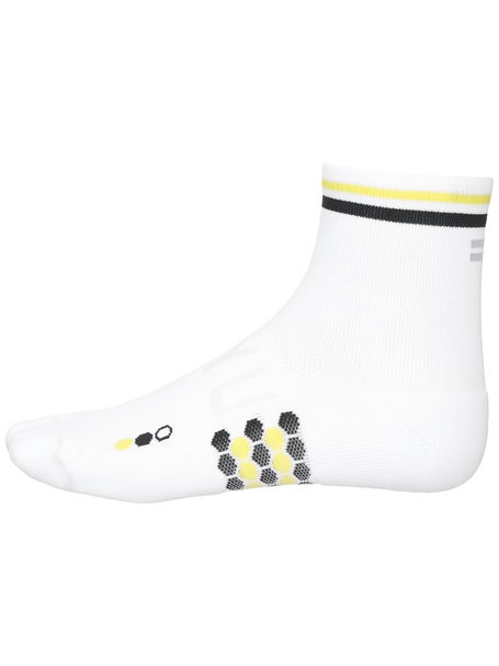 SHYU Racing Quarter Crew Socks White/Black/Honey