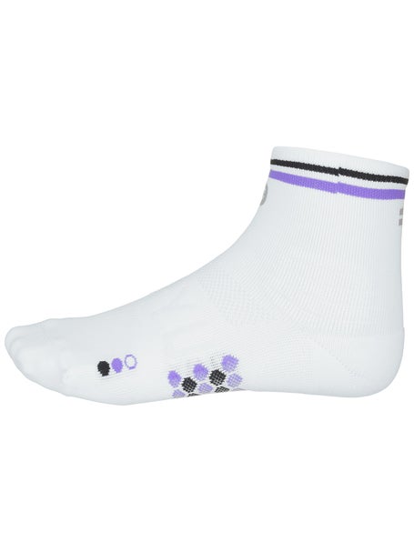 SHYU Racing Quarter Crew Socks White/Indigo/Black