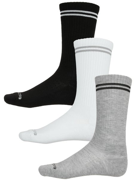 Saucony Inferno Cushion Crew Socks 3-Pack Assorted