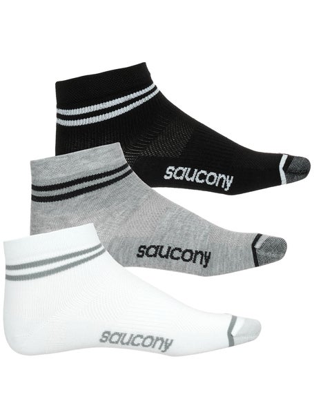 Saucony Inferno Ultralight Quarter Socks 3Pack Assorted Running