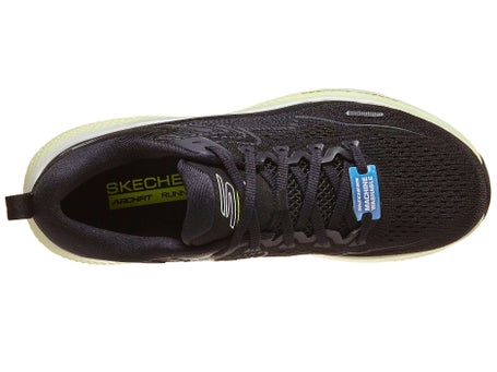 Skechers GOrun Max Road 6 Shoes Black/Lime | Running Warehouse
