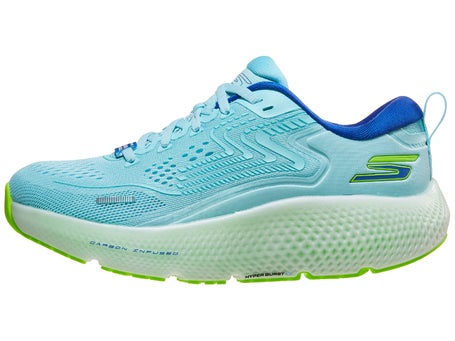 maart Verslinden taart Skechers GOrun Max Road 6 Women's Shoes Blue/Lime | Running Warehouse