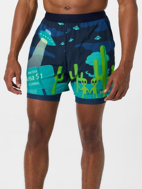 Sprints Mens 2in1 5 Short Univited Alien