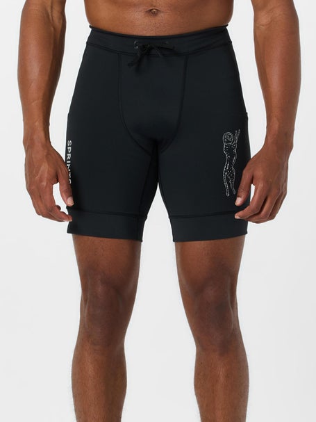 Sprints Mens Flexion 8 Half Tight Stealth Black