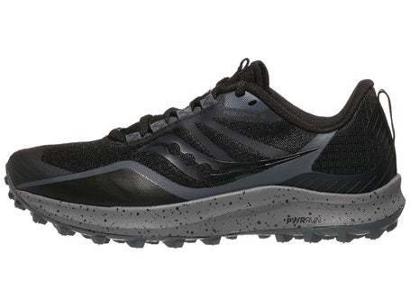 Saucony Peregrine 12 Women's Shoes Black/Charcoal | Running Warehouse