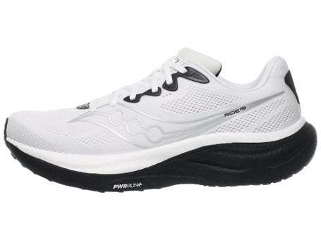 Saucony Ride 19\Mens Shoes\White/Black